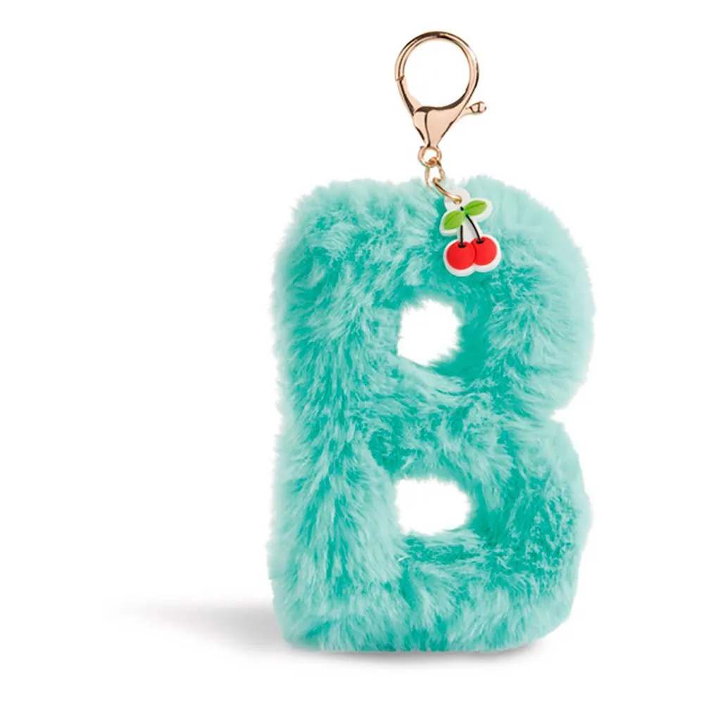 Nici Bag Pendant Plush Letter B Symbol Key Ring 1 Nici Bag Pendant Plush Letter B Symbol Key Ring