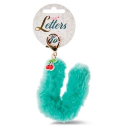 Nici Bag Pendant Plush Letter U Symbol Key Ring