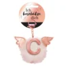 Nici Bag Pendant Plush Pompom Letter C Key Ring