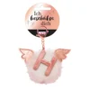 Nici Bag Pendant Plush Pompom Letter H Key Ring