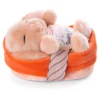 Nici Cuddly Bunny Caramell 12 Cm Sleeping In Basket Teddy