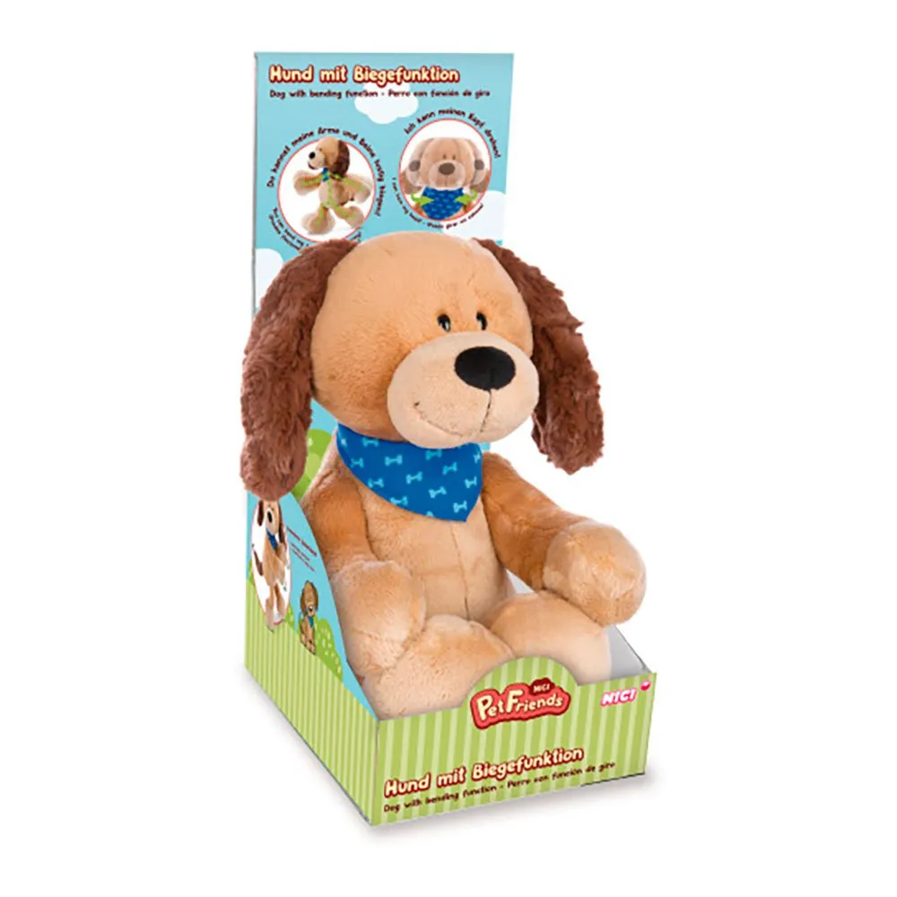 Nici Dog Barky 30 Cm Dangling With Bending Function In Teddy 1 Nici Dog Barky 30 Cm Dangling With Bending Function In Teddy