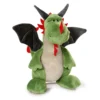 Nici Dragon Green 20 Cm Sitting With Red Jags Key Ring
