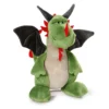 Nici Dragon Green 45 Cm Sitting With Red Jags Key Ring