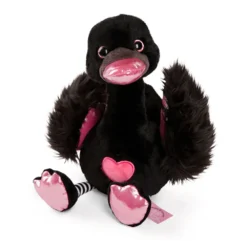 Nici Love Swan Black 25 Cm Teddy