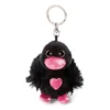 Nici Love Swan Black 8 Cm Bb Green Key Ring
