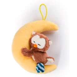 Nici Owl Oscar 9 Cm & Moon With Loop Teddy