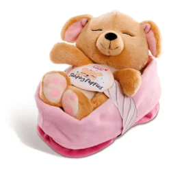 Nici Sleeping Puppies Dog 16 Cm Caramel Teddy